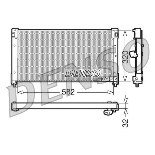 Denso Air Conditioning Condenser fits Honda Accord 1993-1998 1.8 2.0 2.2 2.3