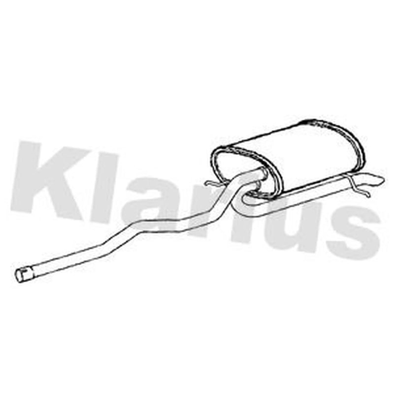Klarius Box With Tail Pipe (Rh) Right Rear fits BMW X5 2001-2006 3.0