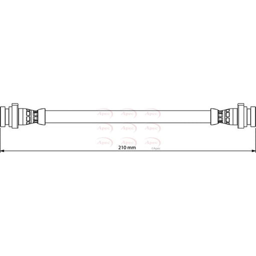 Apec Brake Hydraulic Hose Line inner HOS4185