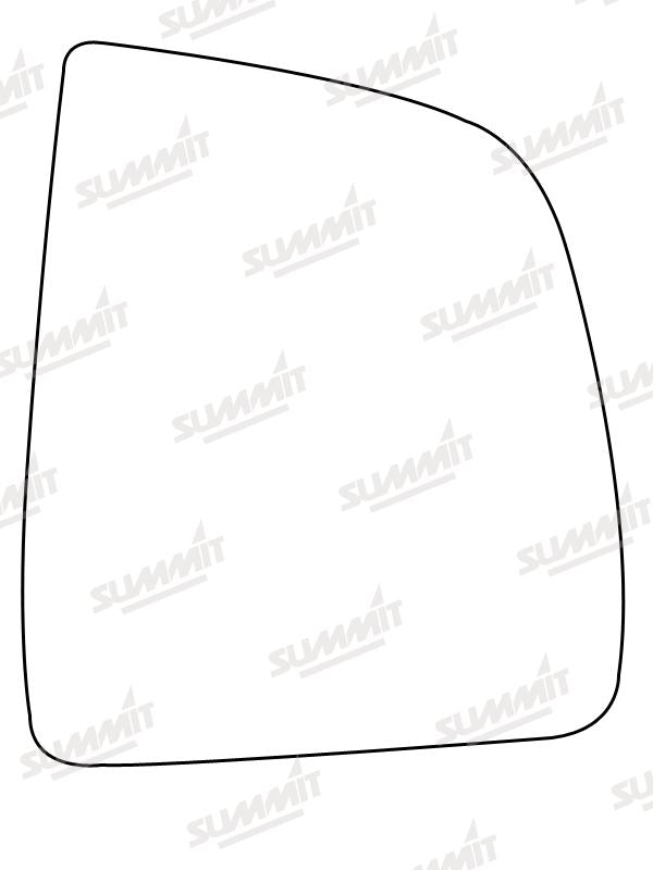 Summit Heated Base Plate With Commercial Mirror Glass fits Fiat Dobl??, Vauxhall Combo RHS Summit - Bars 4 Cars