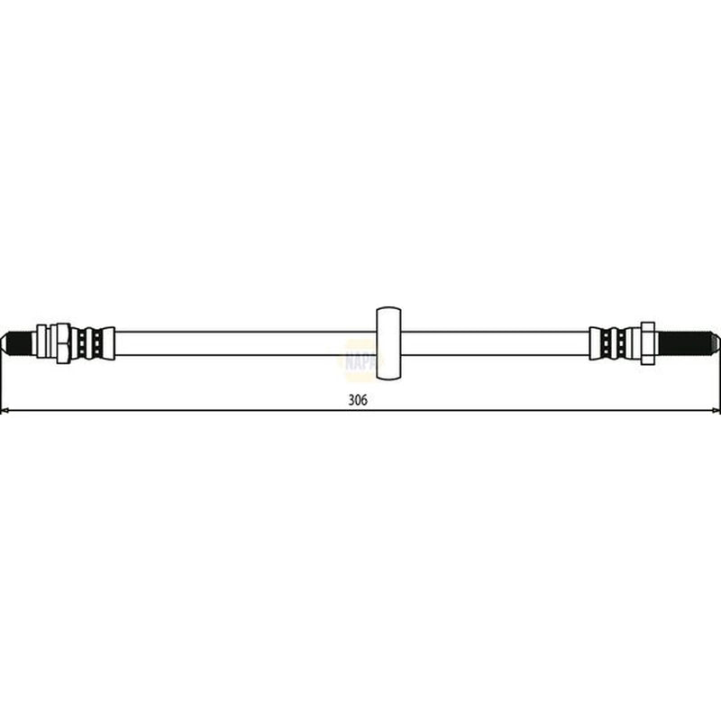 NAPA Brake Hydraulic Hose Line Rear Left NBH1377