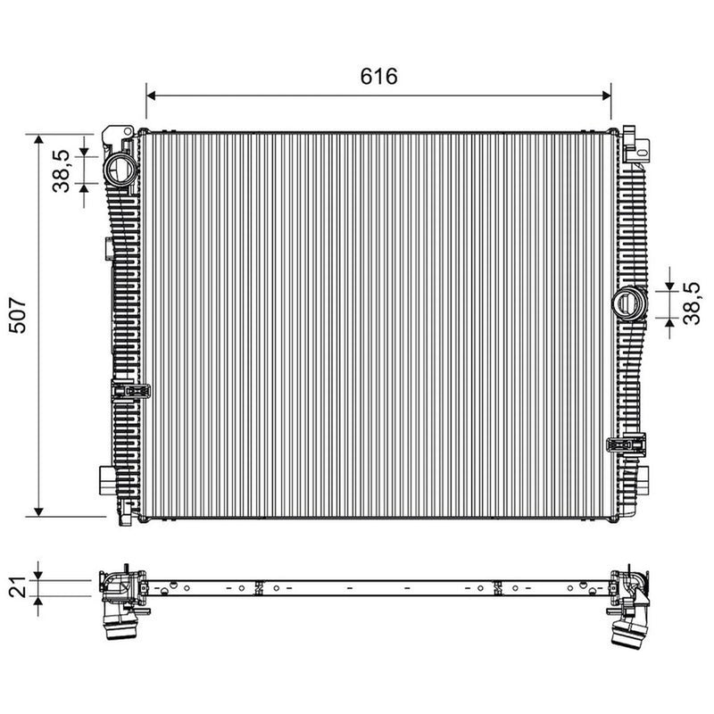 Valeo Engine Radiator 701636