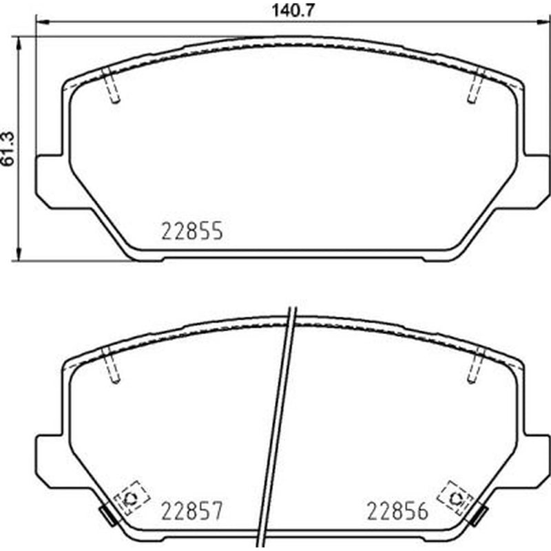 Brembo Front & Rear Pads fits Hyundai Santa Fe IV 2018-2020 2.2 3.5