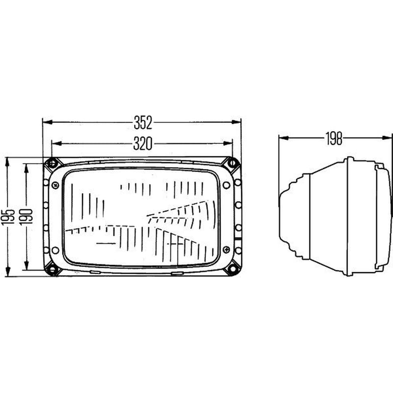 Hella Headlight Headlamp T4W Left