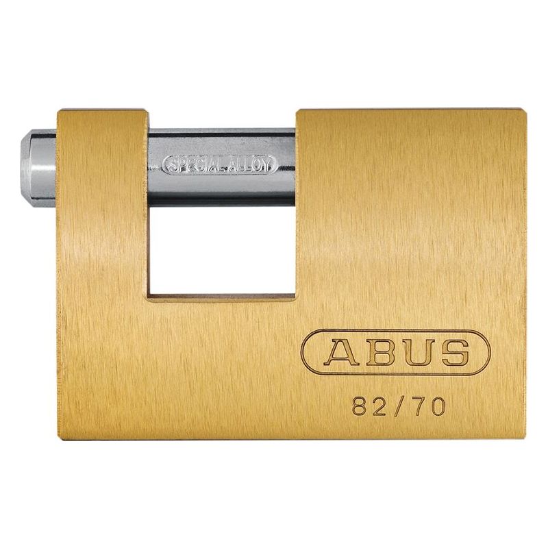 Abus Mechanical 82/70mm Monoblock Brass Shutter Padlock Keyed Alike 8514 ABUS Mechanical - Dynamic Drive