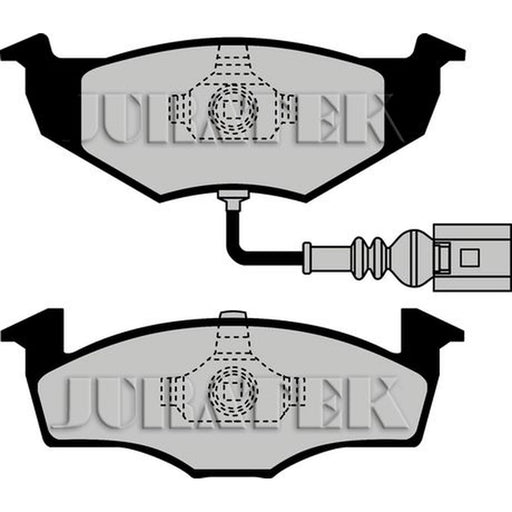 Juratek Front Brake Pad Set fits Skoda Fabia I 1999-2008 1.0 1.2 1.4