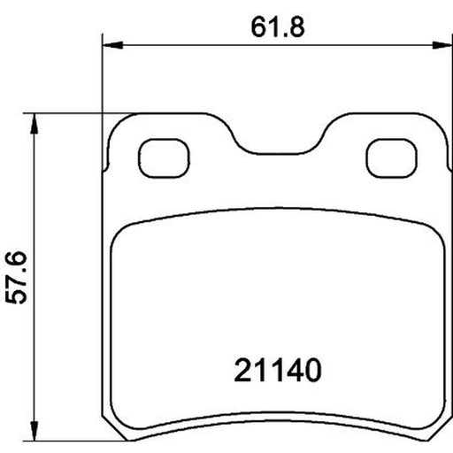 Mintex Rear Brake Pad Set MDB1385
