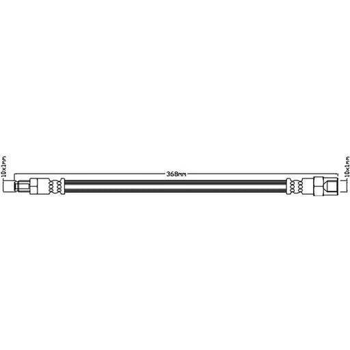 Juratek Brake Hydraulic Hose Line Front fits Mercedes-Benz 123 1976-1985