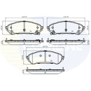 Comline Front & Rear Pads fits Ford Ranger 2019 on 2.0