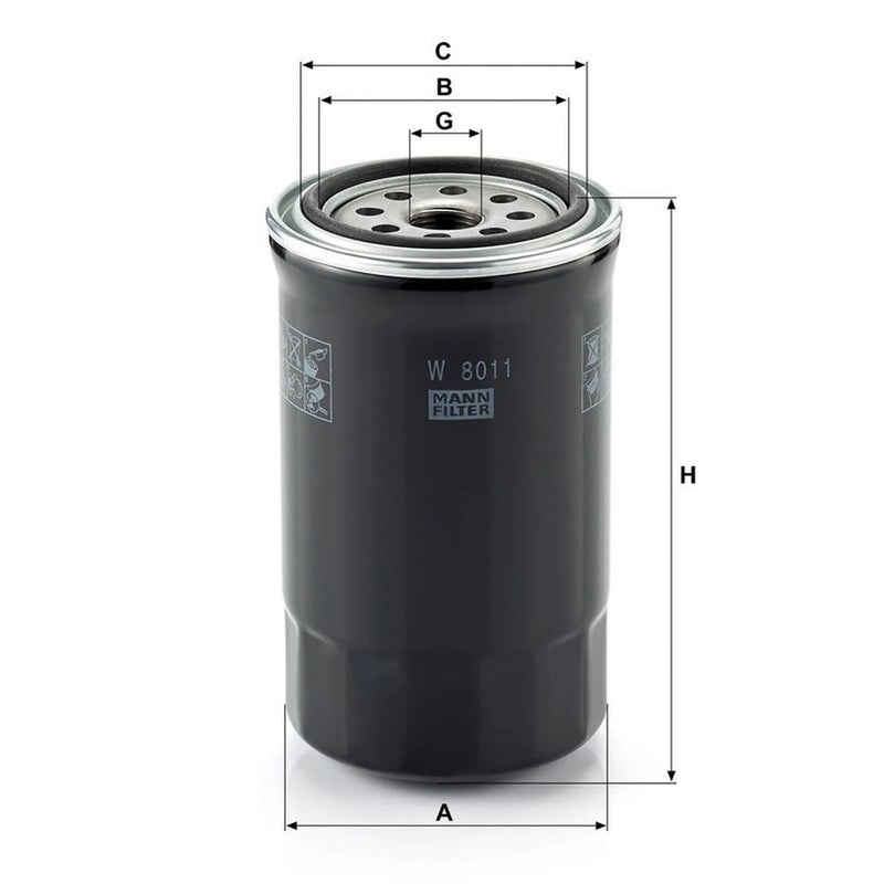 MANN-FILTER Engine Oil Filter W 8011