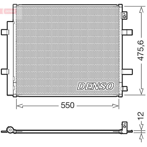 Denso Air Conditioning Condenser fits Audi Q4 E-Tron 2021 on