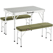 Coleman Pack Away Table with 2 Benches for 4 Persons