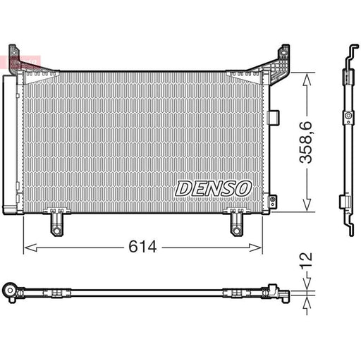 Denso Air Conditioning Condenser fits Subaru Forester 2018 on 2.0 2.5