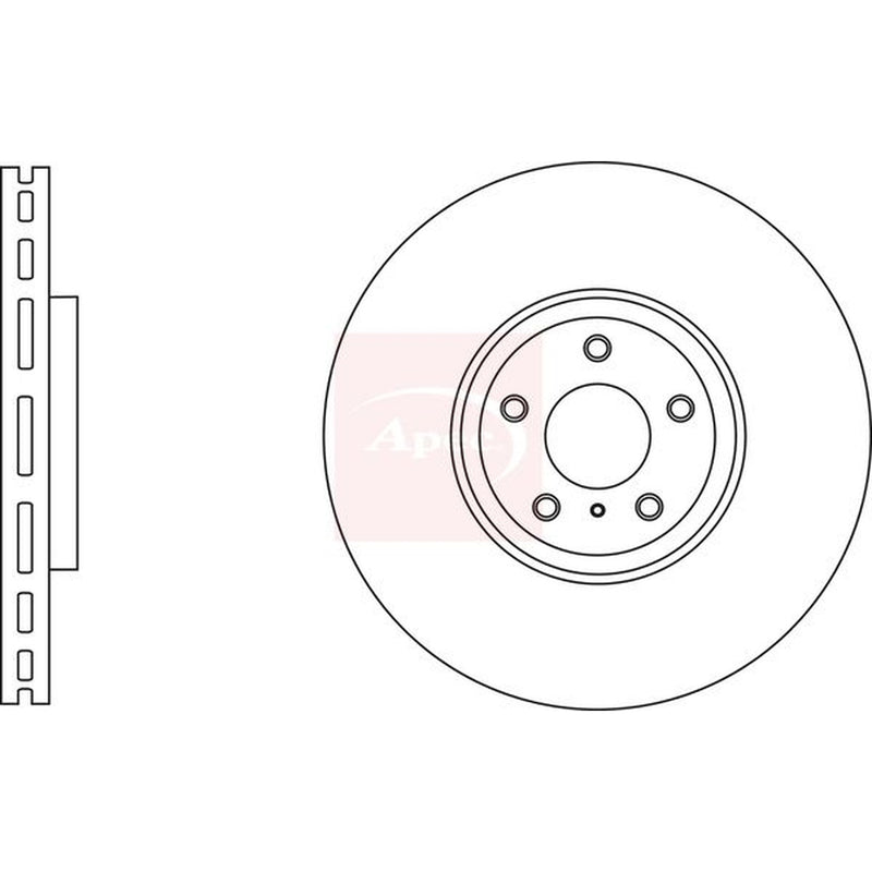 Apec Front Brake Vented Discs & Pads fits Infiniti G 2007-2013