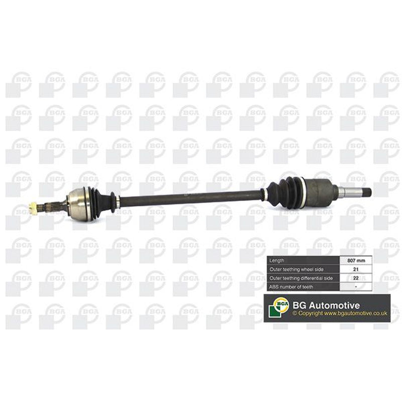 BGA CV Drive Shaft Driveshaft Front Right fits Citroën Saxo 1996-2004