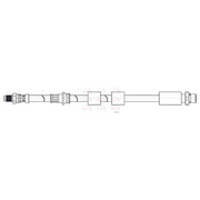 Apec Brake Hydraulic Hose Line Front fits BMW X1 2009-2015