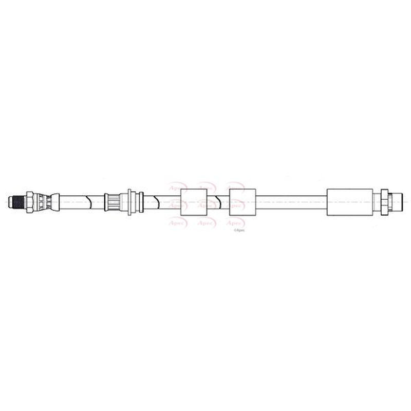 Apec Brake Hydraulic Hose Line Front fits BMW X1 2009-2015