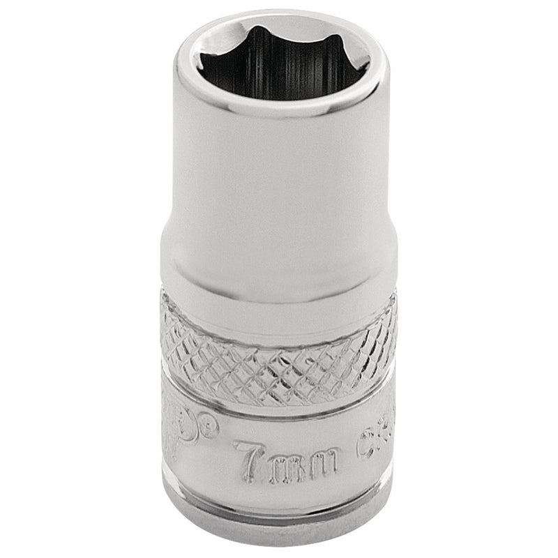 Draper HI-TORQ 6 Point Socket, 1/4" Sq. Dr., 7mm 32487 Draper - Dynamic Drive