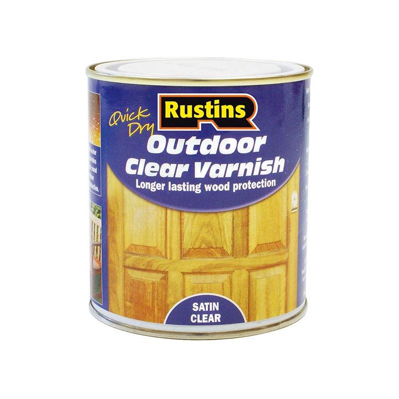 Rustins Exterior Varnish Satin 250ml Rustins - Town Tools