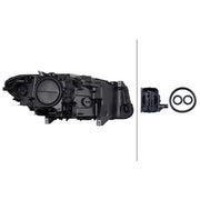 Hella Headlight Headlamp H7/H7 Left fits BMW 5 2009-2017