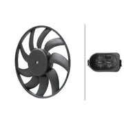 Hella Engine Cooling Fan Right fits Audi A4 Allroad B8 2009-2016 2.0 3.0