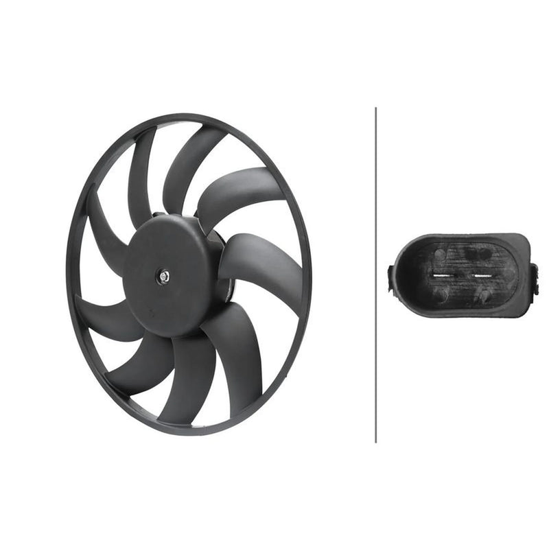 Hella Engine Cooling Fan Right fits Audi A4 Allroad B8 2009-2016 2.0 3.0