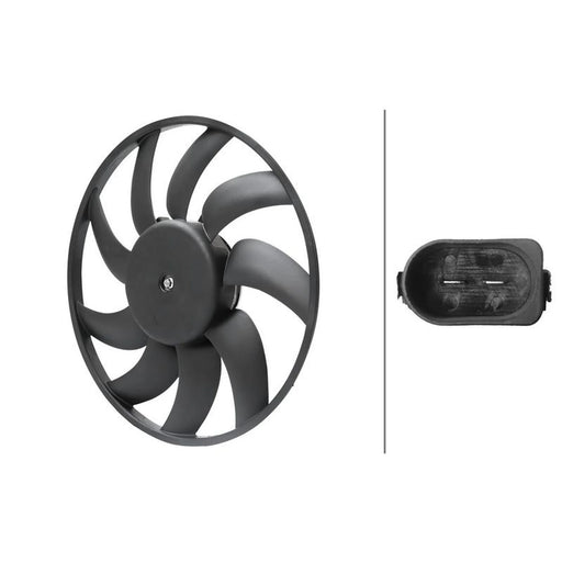 Hella Engine Cooling Fan Right fits Audi A4 Allroad B8 2009-2016 2.0 3.0
