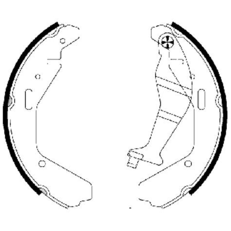 Mintex Brake Shoe Set Axle Kit fits Opel Agila A 2000-2007 1.0 1.2 1.3