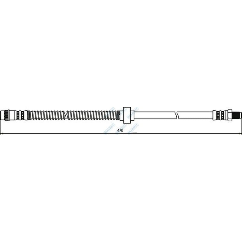 Apec Brake Hydraulic Hose Line Front BHO4050