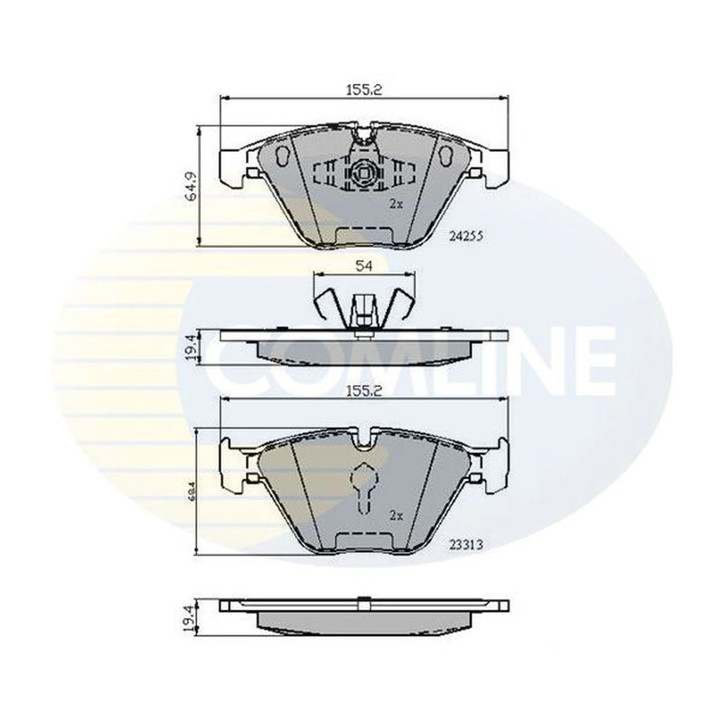 Comline Front & Rear Brake Discs & Pads fits BMW 3 2004-2013