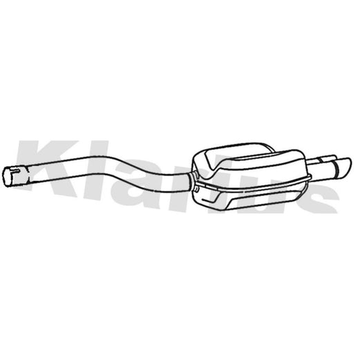 Klarius Box With Tail Pipe Rear fits Skoda Octavia II 2008-2013 1.4