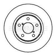 Borg & Beck Front & Rear Brake Discs & Pads fits Subaru Impreza 2000-2009 2.0