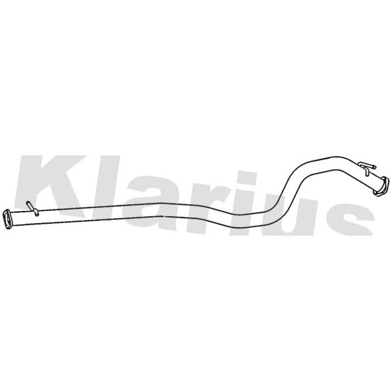 Klarius Exhaust Pipe OD fits Nissan Qashqai II 2013 on 1.5 1.6