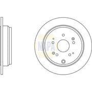 NAPA 2 x Solid Rear Brake Discs NBD5627-x2
