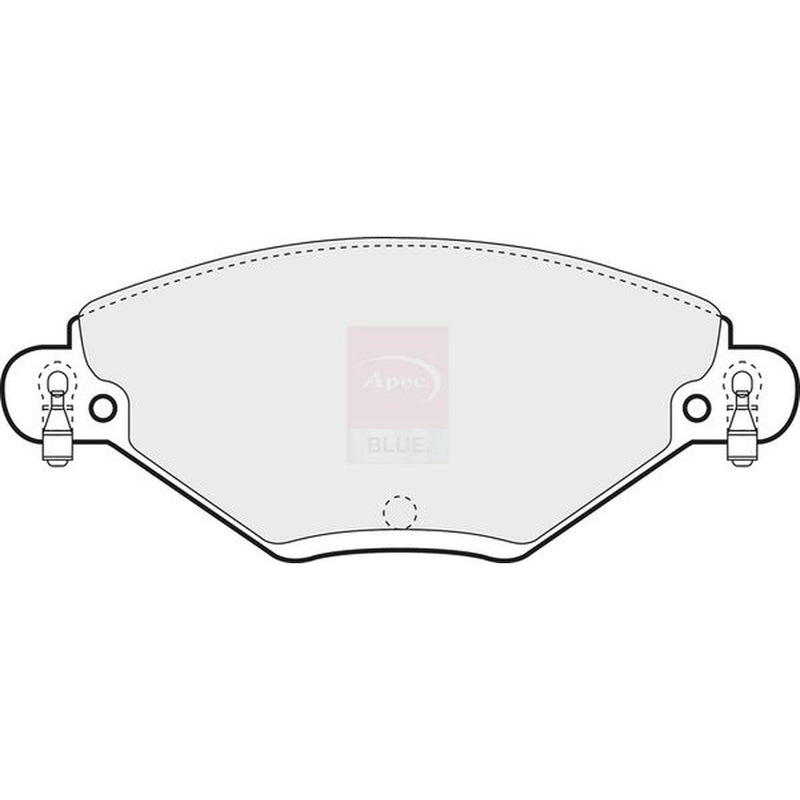 Apec Front Brake Pad Set fits Citroën C5 I 2001-2004 1.8 2.0