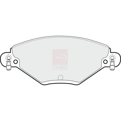 Apec Front Brake Pad Set fits Citroën C5 I 2001-2004 1.8 2.0