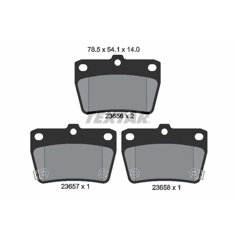 Textar Rear Brake Pad Set 2365601