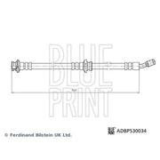 Blue Print Brake Hydraulic Hose Line Front Right fits Nissan Qashqai II