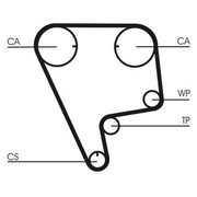 Continental CTAM Timing Belt Cambelt 124 Teeth fits Chrysler Cirrus 1994-2000