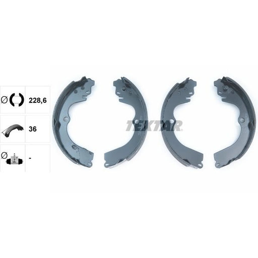 Textar Brake Shoe Set Axle Kit 91045901