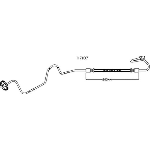 Juratek Brake Hydraulic Hose Line outer JBH1191L