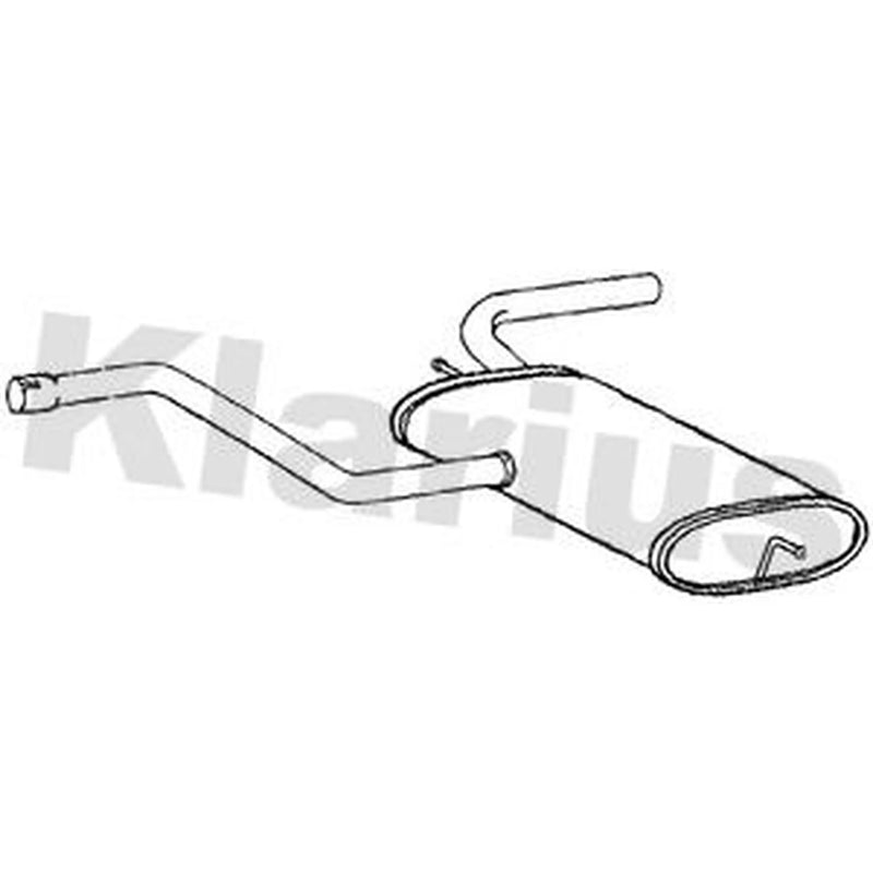 Klarius Box With Tail Pipe Rear fits Ford Focus IV 2018-2025 1.0