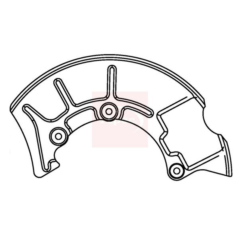 Apec Brake Disc Splash Guard Front Left fits Audi A3 1996-2003 1.6 1.8 1.9