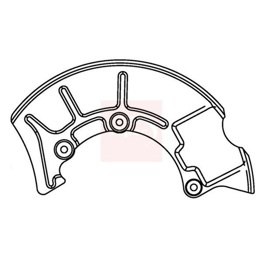 Apec Brake Disc Splash Guard Front Left fits Audi A3 1996-2003 1.6 1.8 1.9