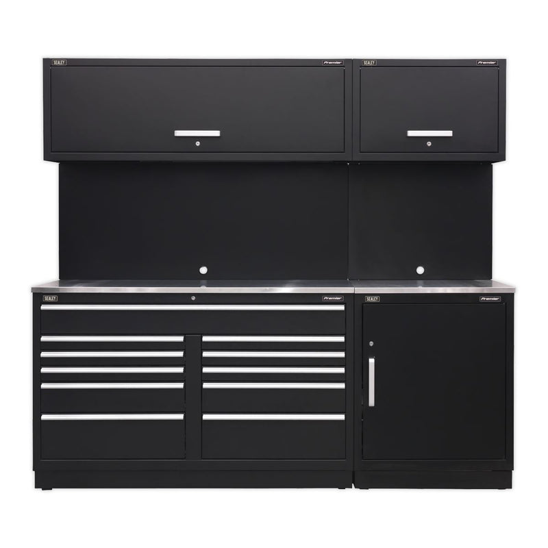 Sealey Premier Premier Storage System with Stainless Worktop 2.3m APMSCOMBO4SS Sealey Premier - Dynamic Drive