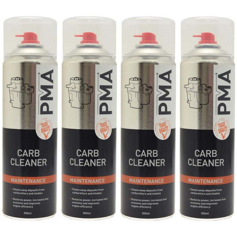 4 x PMA Carb Injector & Air Intake Cleaner Aerosol Solvent Spray 500ml CARBC PMA - Dynamic Drive