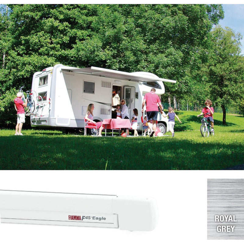 Fiamma F45 Eagle 450 Awning, Polar White Royal Grey Fiamma - NN4 Online