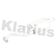 Klarius Box With Tail Pipe Rear fits Toyota Corolla 2001-2008 1.4 1.6