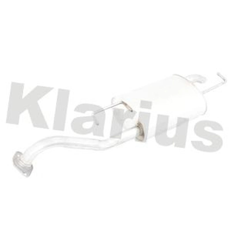 Klarius Box With Tail Pipe Rear fits Toyota Corolla 2001-2008 1.4 1.6