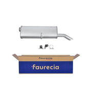 Hella End Silencer Rear fits Peugeot 307 2001-2005 1.4